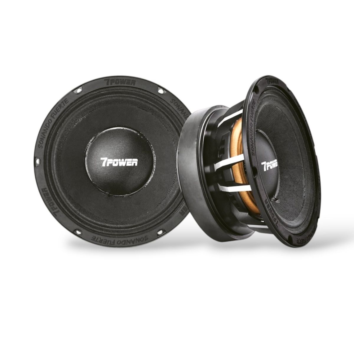 GENERICO - Parlante Medio Rango MID BASS 8" Pulgadas 1200W 600 RMS 7 Power