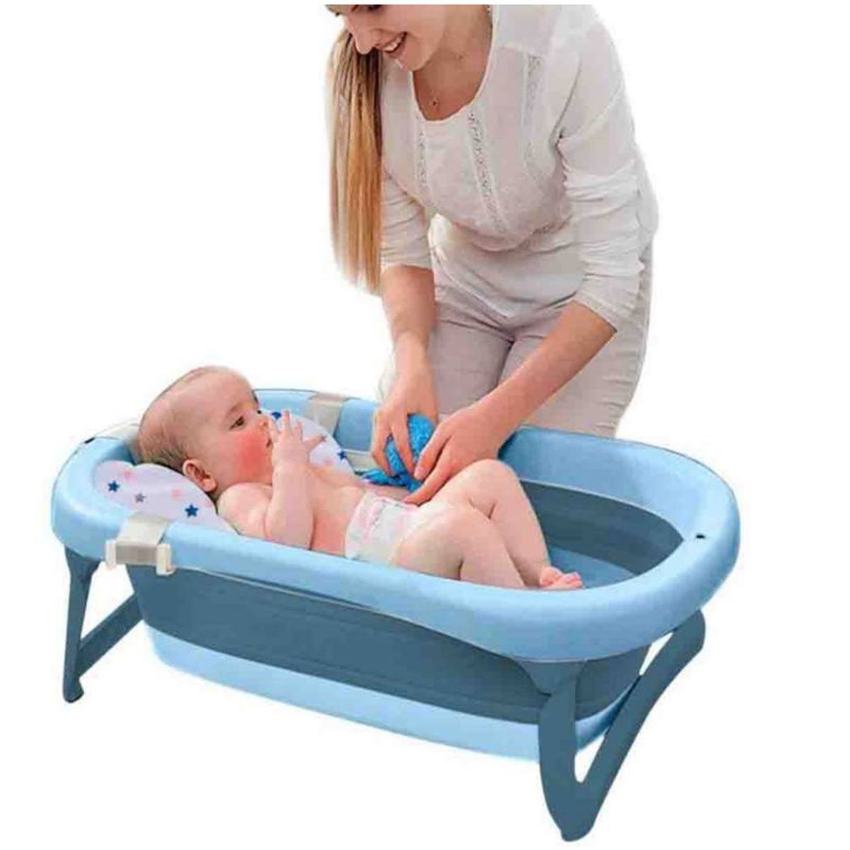 BABY KITS - Tina Pleglable JELLY Con Termostato BLUE