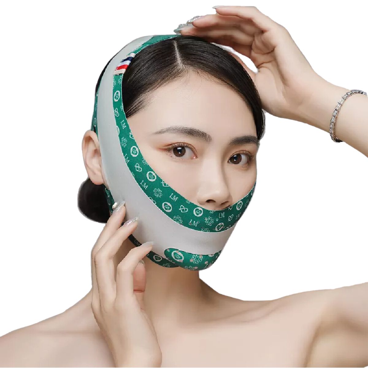 GENERICO - Mentonera Faja Facial doble ajuste Naso Labial