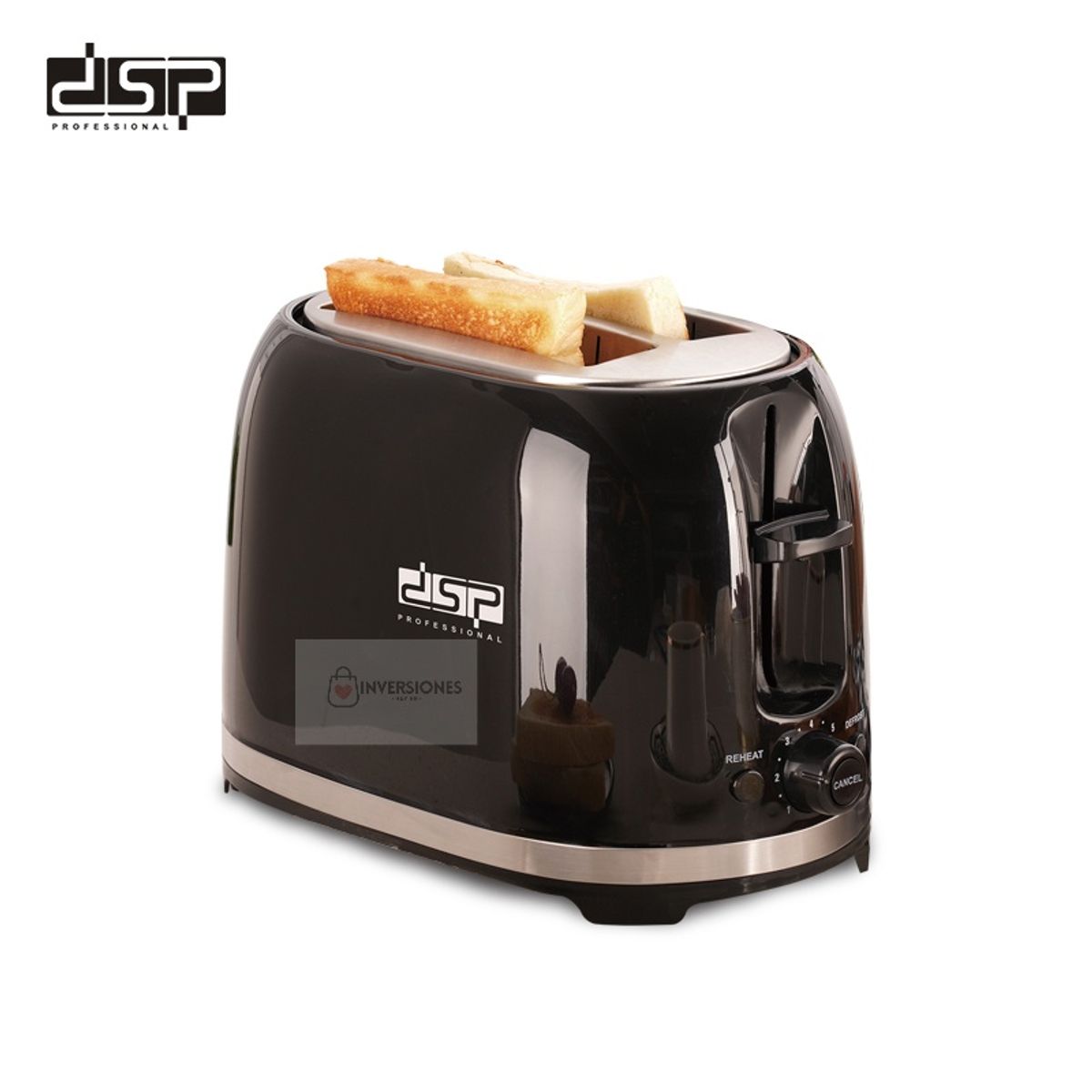 Dsp - Tostadora de Pan Negra 850W DSP KC2045