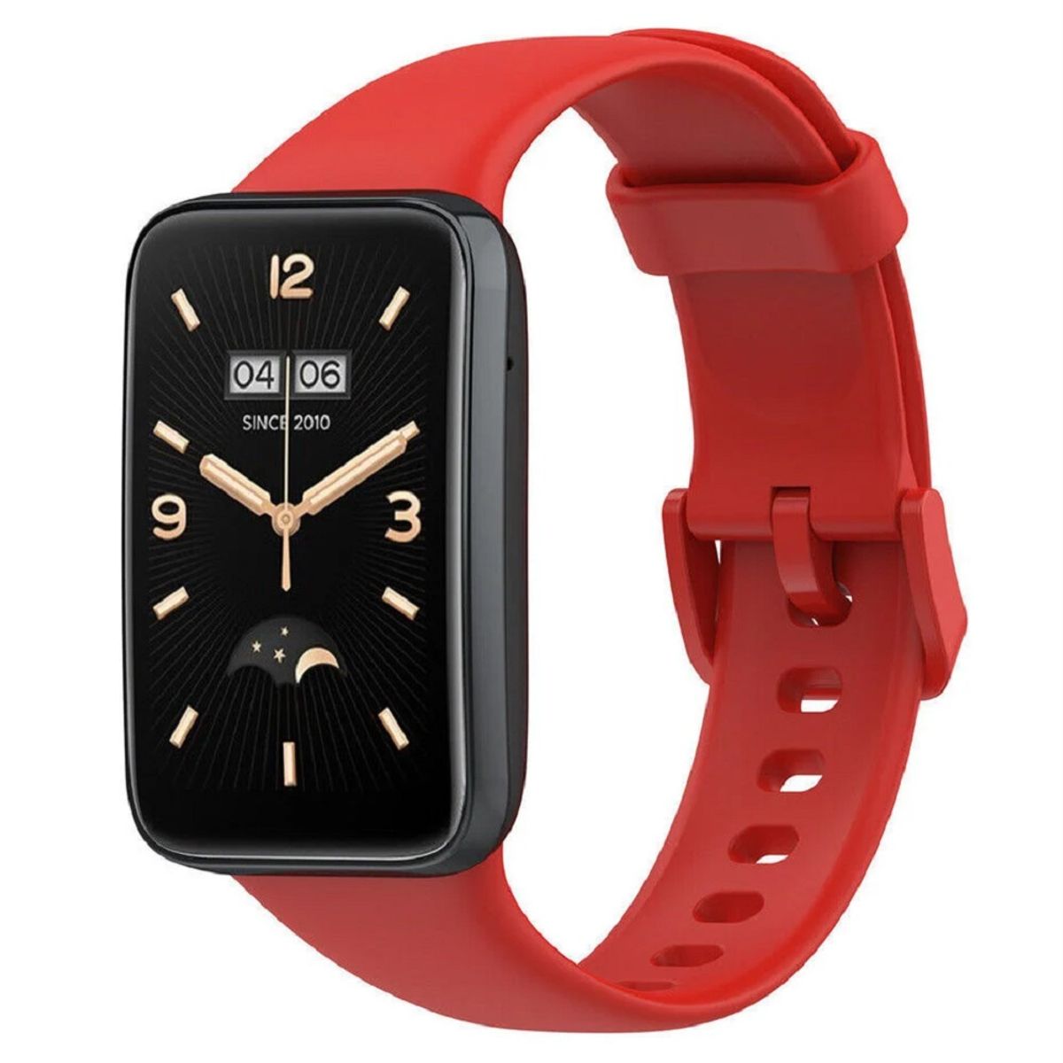 GENERICO - CORREA DE SILICONA PARA XIAOMI REDMI SMART BAND 7 PRO - ROJO
