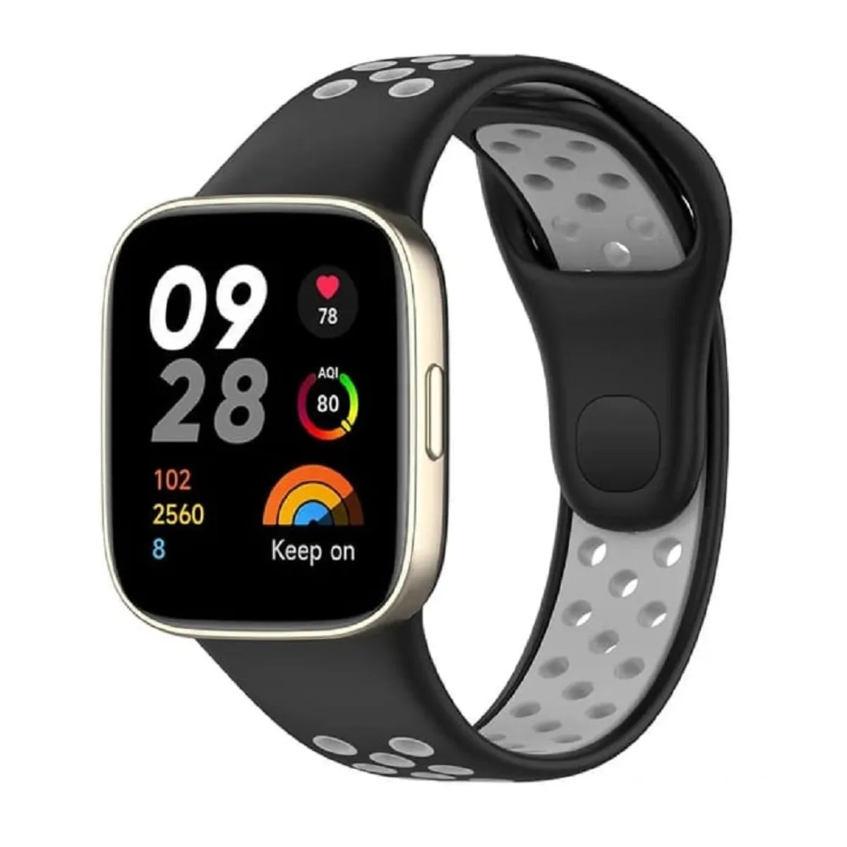 GENERICO - CORREA DEPORTIVA PARA XIAOMI REDMI WATCH 3 ACTIVE Y LITE - NEGRO