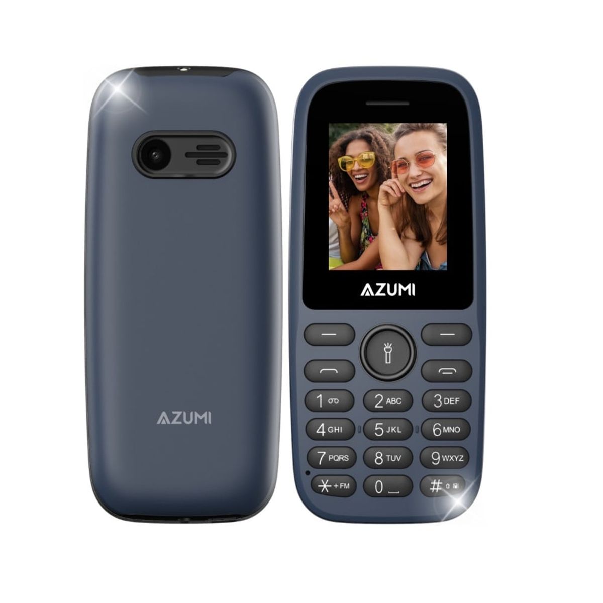 UNONU - Celular AZUMI L6Z 2G Dual Sim Camara Azul