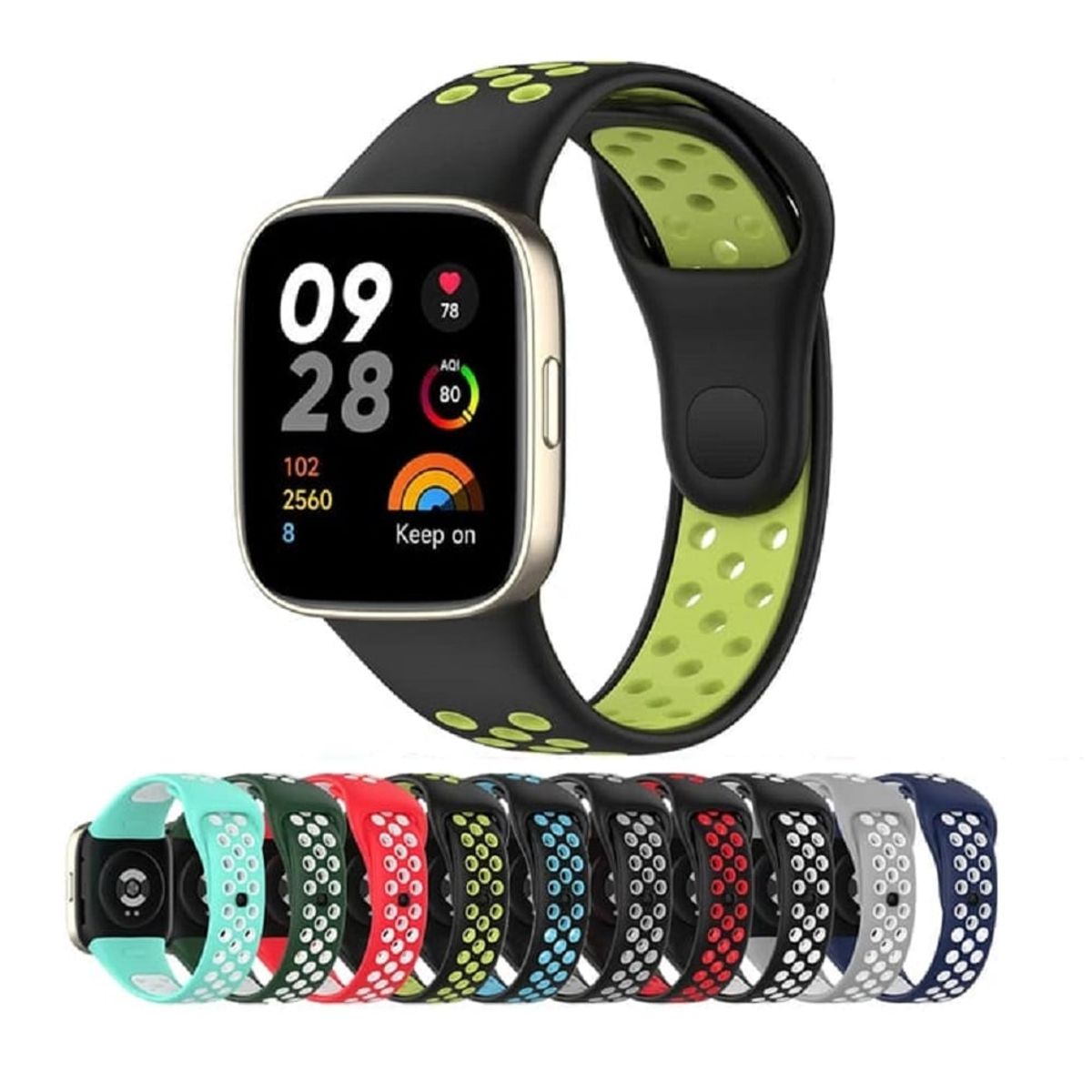 GENERICO - CORREA DEPORTIVA PARA XIAOMI REDMI WATCH 3 ACTIVE Y LITE - LIMON