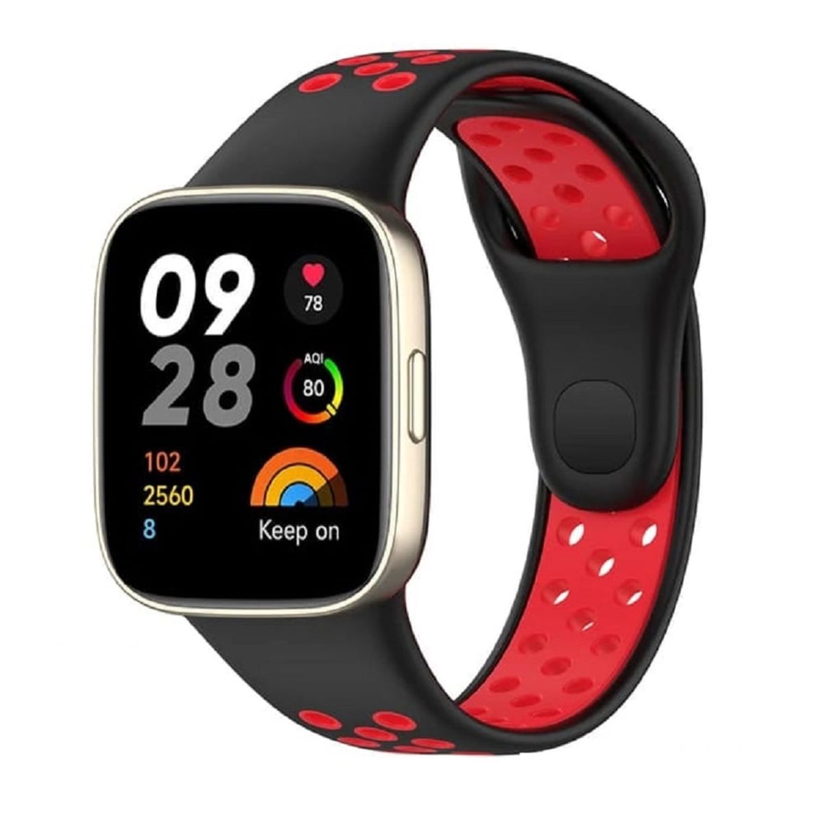 GENERICO - CORREA DEPORTIVA PARA XIAOMI REDMI WATCH 3 ACTIVE Y LITE - ROJO