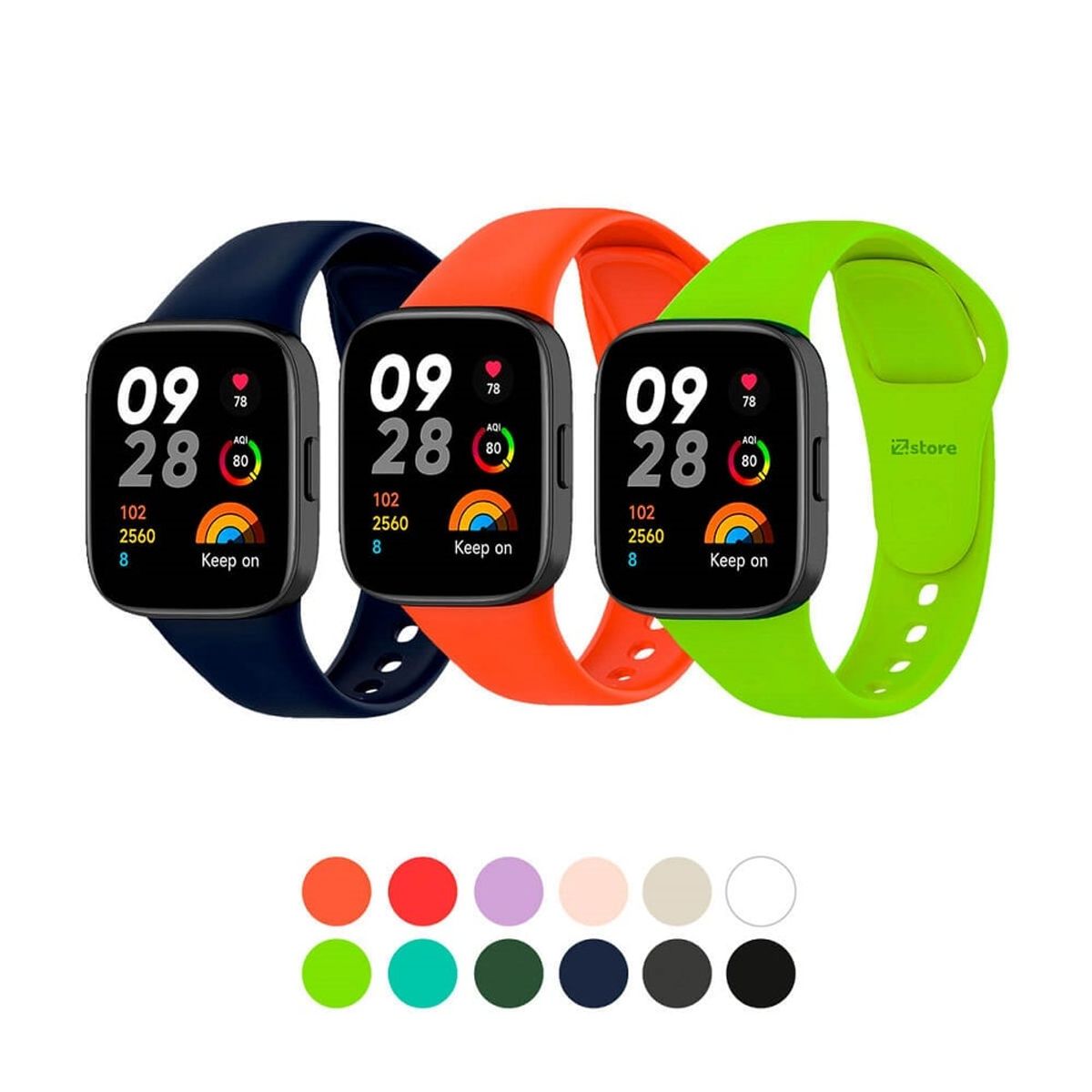 GENERICO - CORREA DE SILICONA PARA XIAOMI REDMI WATCH 3 - BLANCO