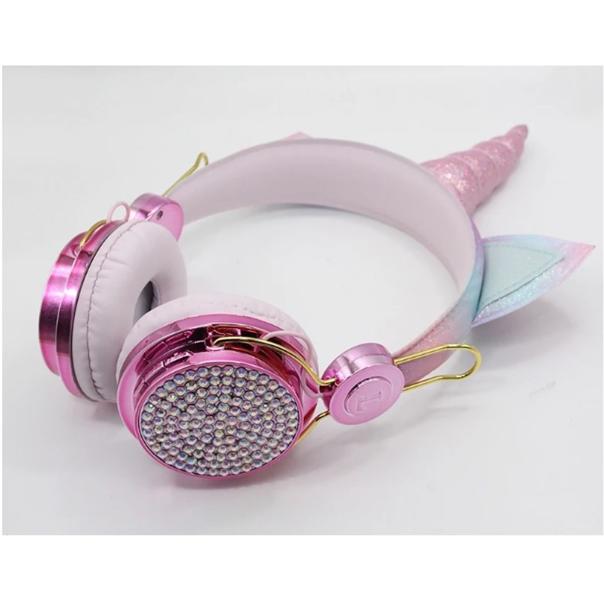 GENERICO - Audífonos alámbricos de Unicornio con diamantes