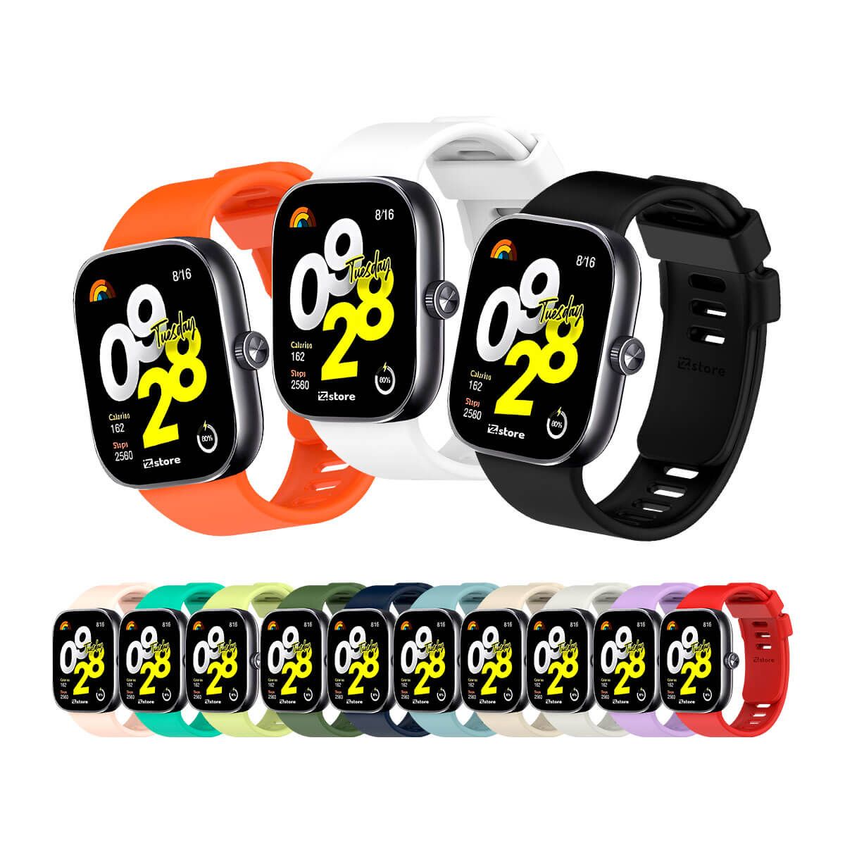GENERICO - CORREA DE SILICONA PARA XIAOMI REDMI WATCH 4 - LILA