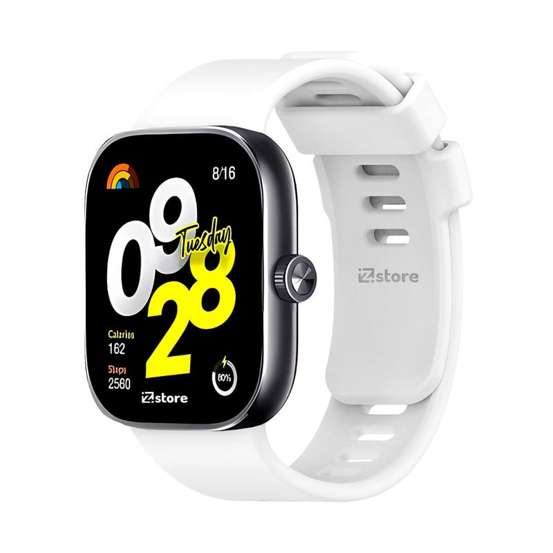 GENERICO - CORREA DE SILICONA PARA XIAOMI REDMI WATCH 4 - BLANCO