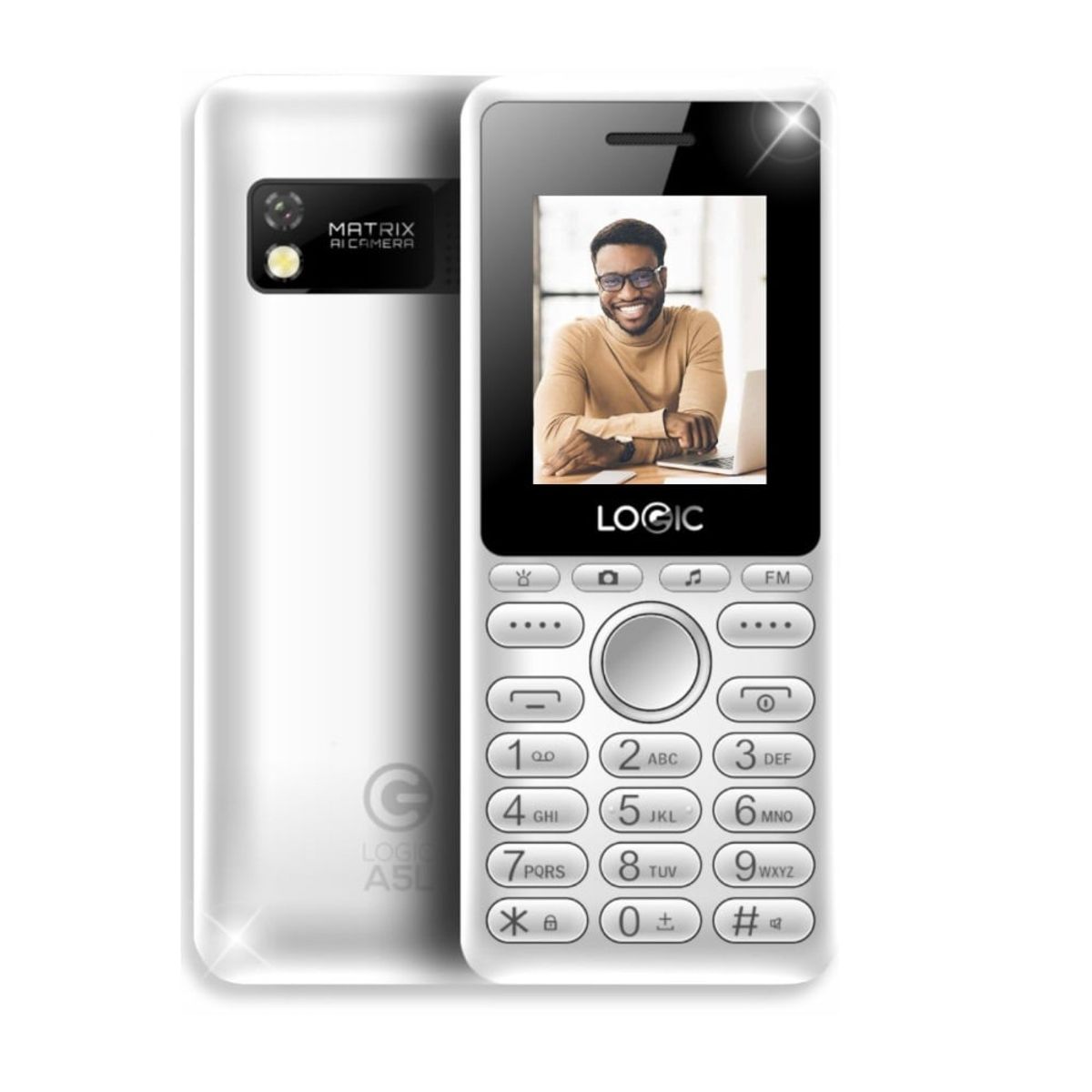 LOGIC - Celular LOGIC A5L 4G Dual Sim Camara Radio Blanco