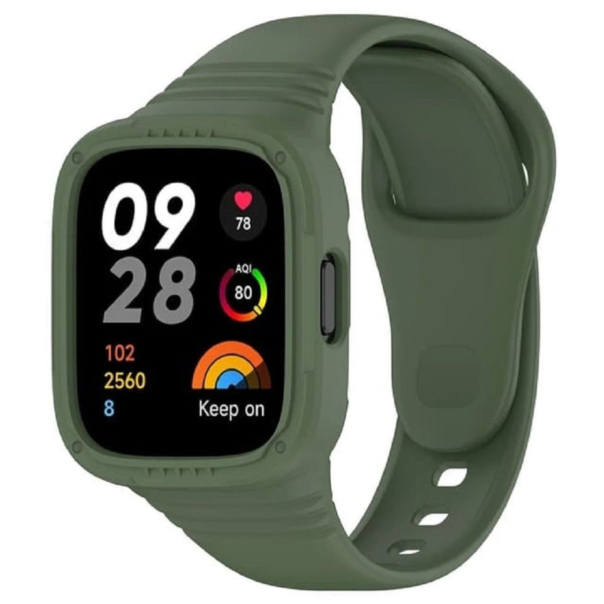 GENERICO - CORREA MAS CASE PARA XIAOMI REDMI WATCH 3 ACTIVE Y LITE - VERDE