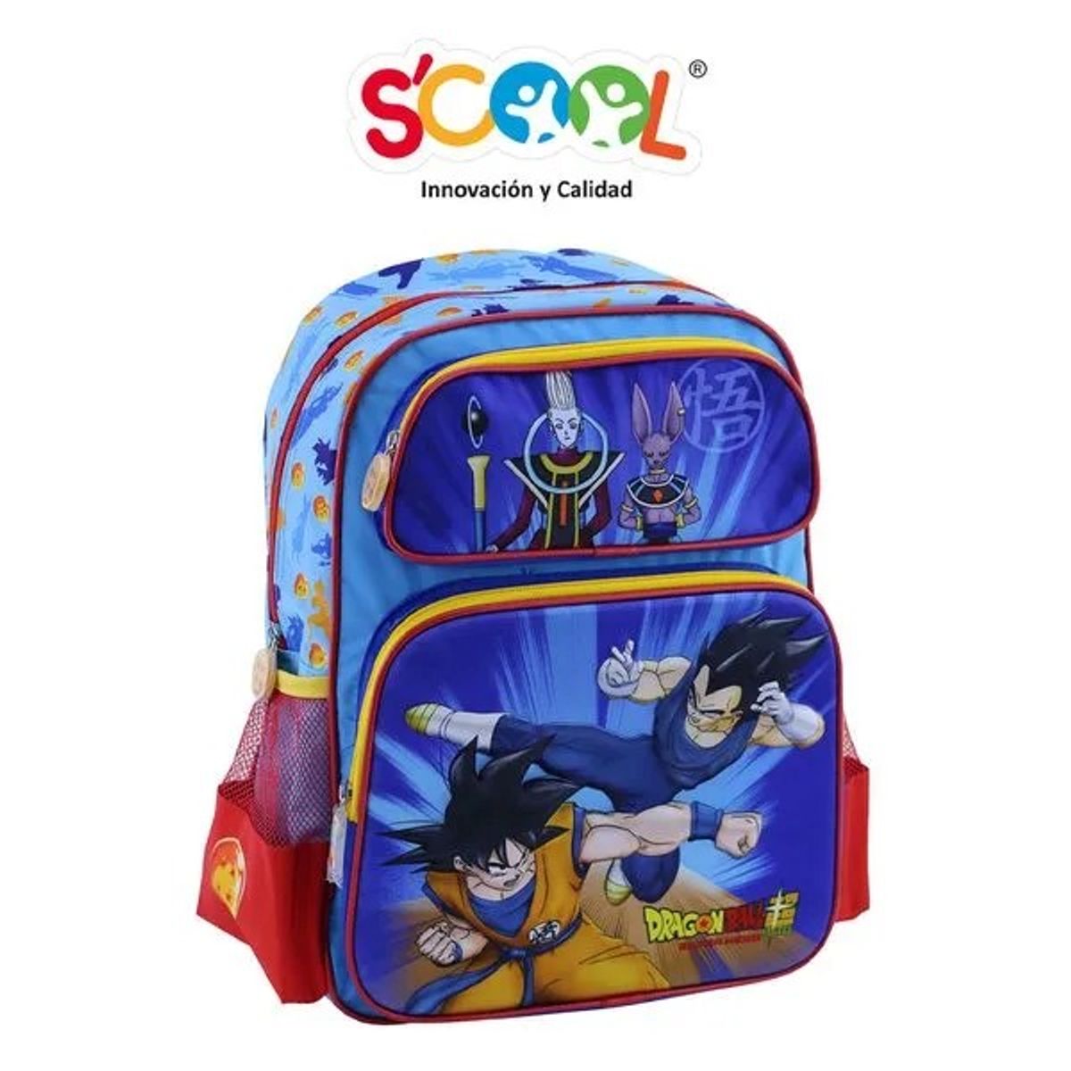 SCOOL - SET MOCHILA ESCOLAR SCOOL EVA 3D SATIN DRAGON BALL