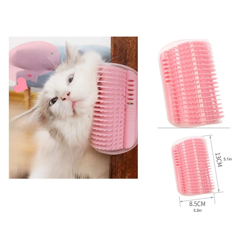GENERICO - RASCADOR ESQUINERO PARA GATOS ROSADO