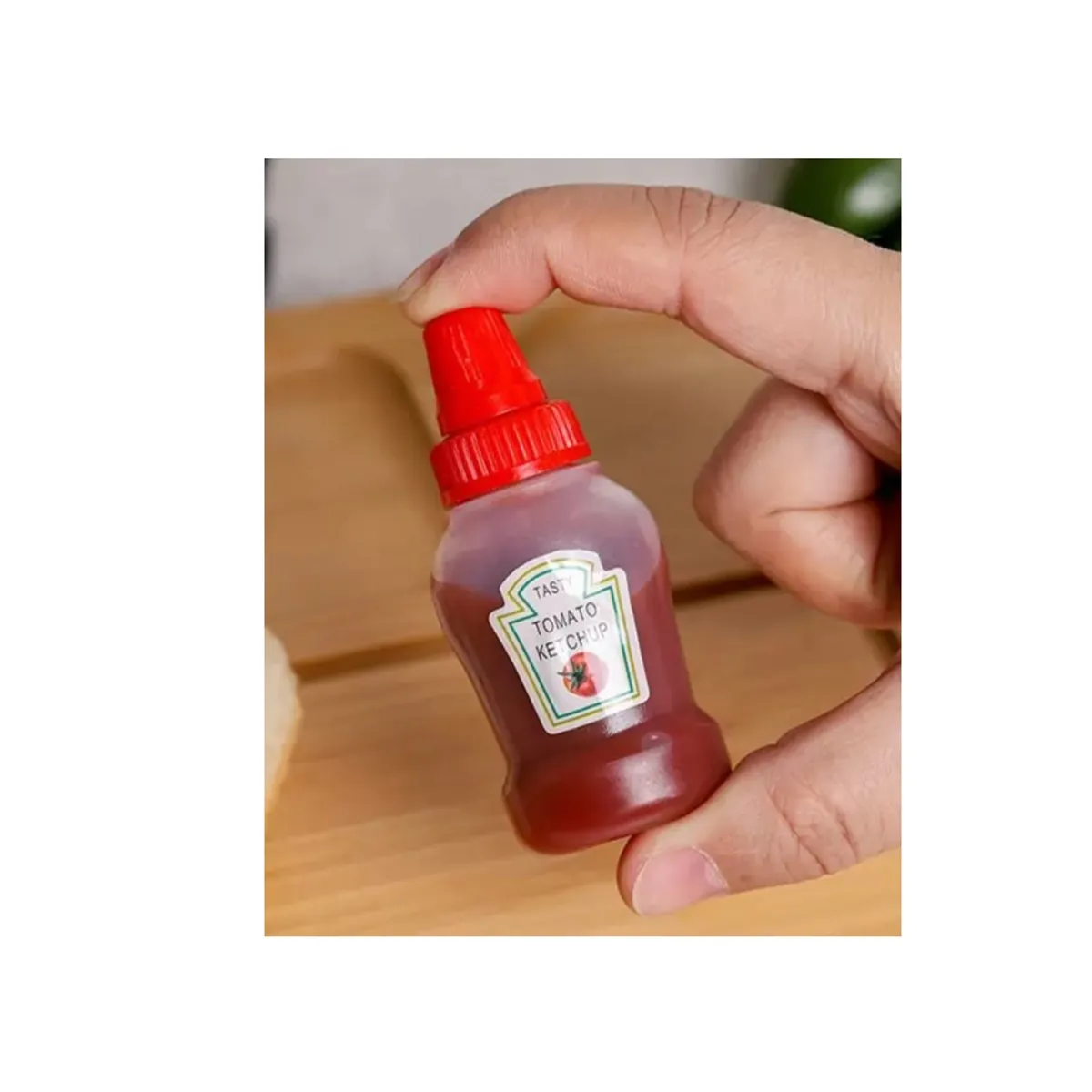 GENERICO - MINI BOTELLAS FRASQUITOS POMITOS PARA SALSAS CREMAS X 4 UNDS