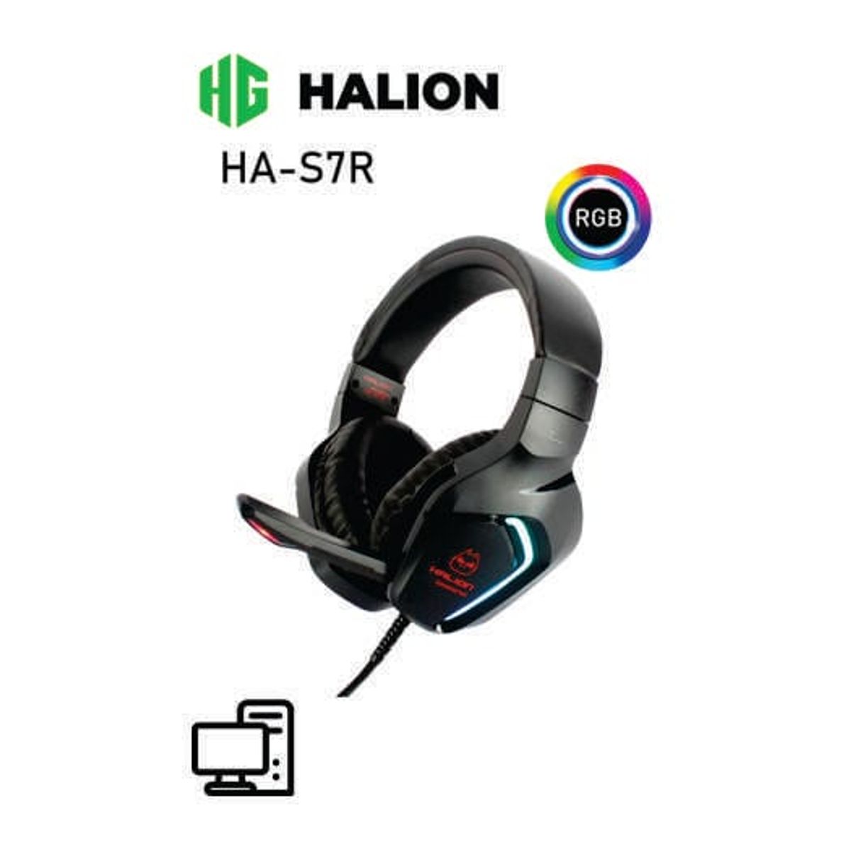HALION - AUDIFONO GAMER HA-S7R RGB HALION