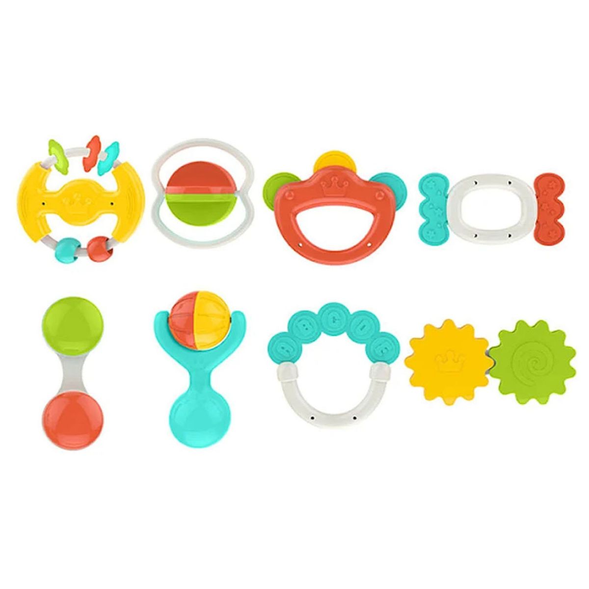 GENERICO - Kit Mordedor Sonajero x 8 Piezas HE0150