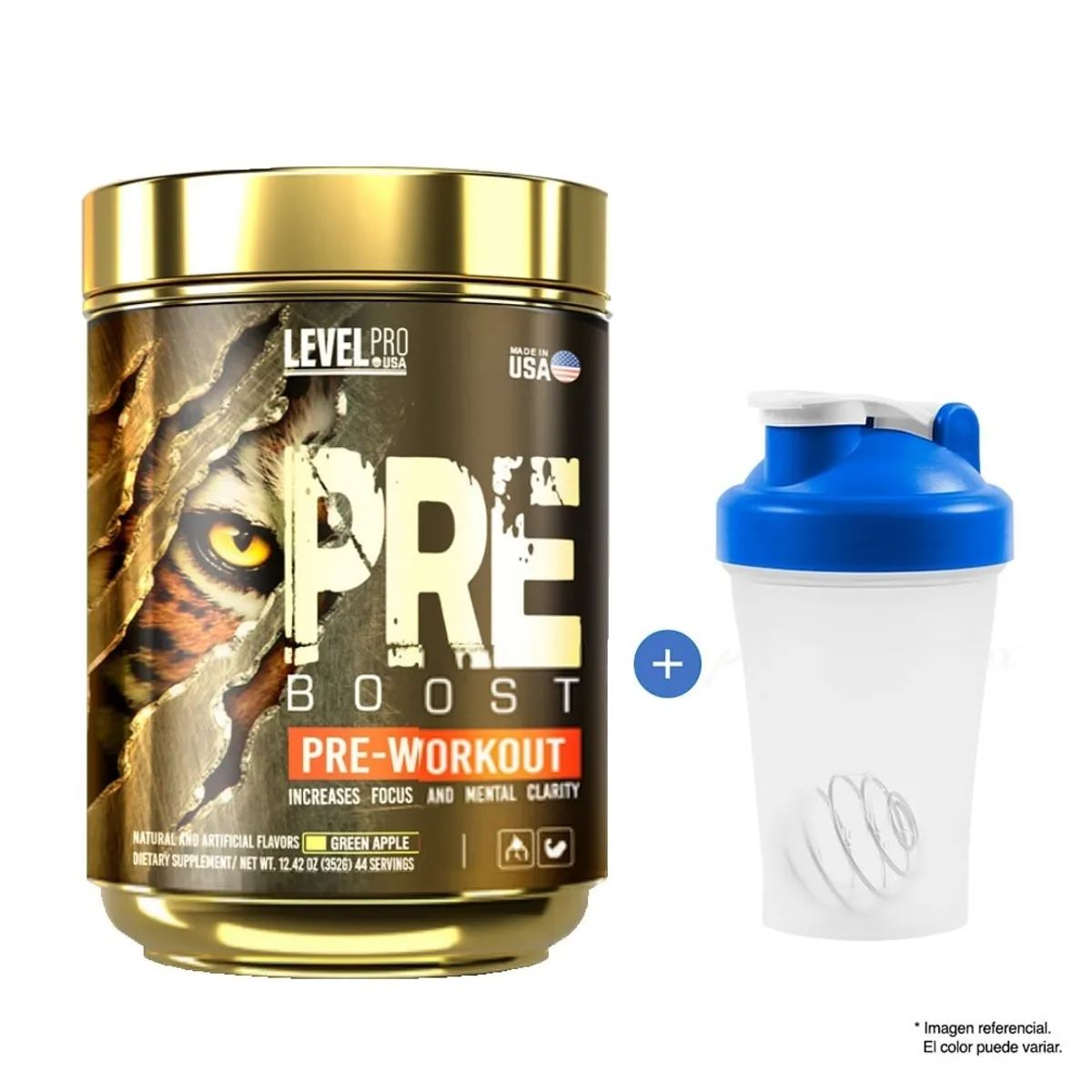LEVEL PRO - Pre Entreno Pre Boost 352Gr Fruit Punch