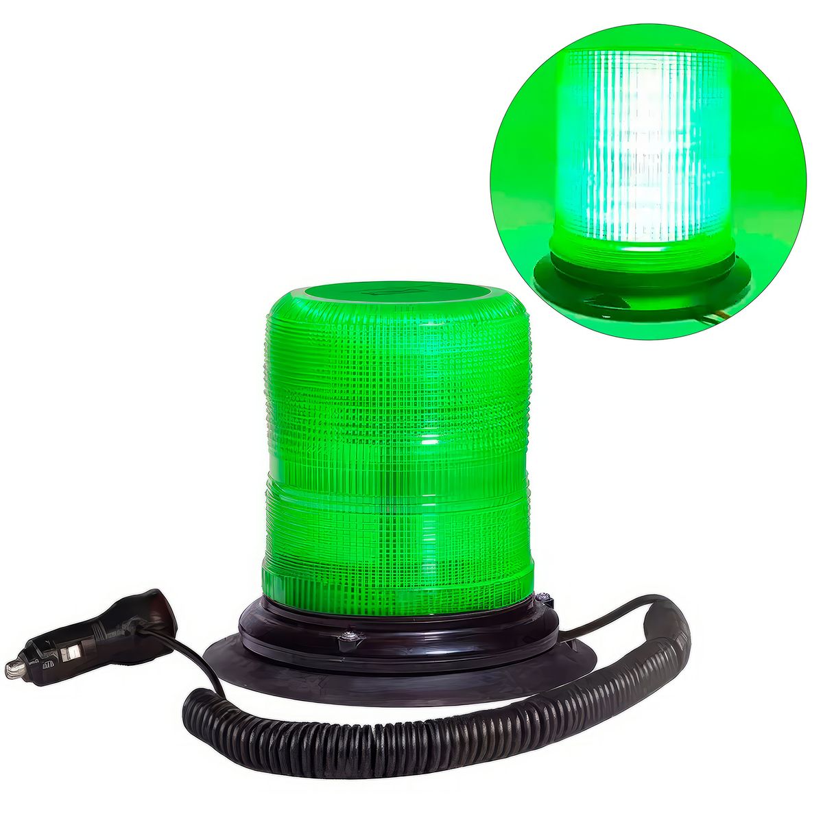 GENERICO - Circulina Estroboscópica Led Alto con Imán Premiun 12V-24V Verde