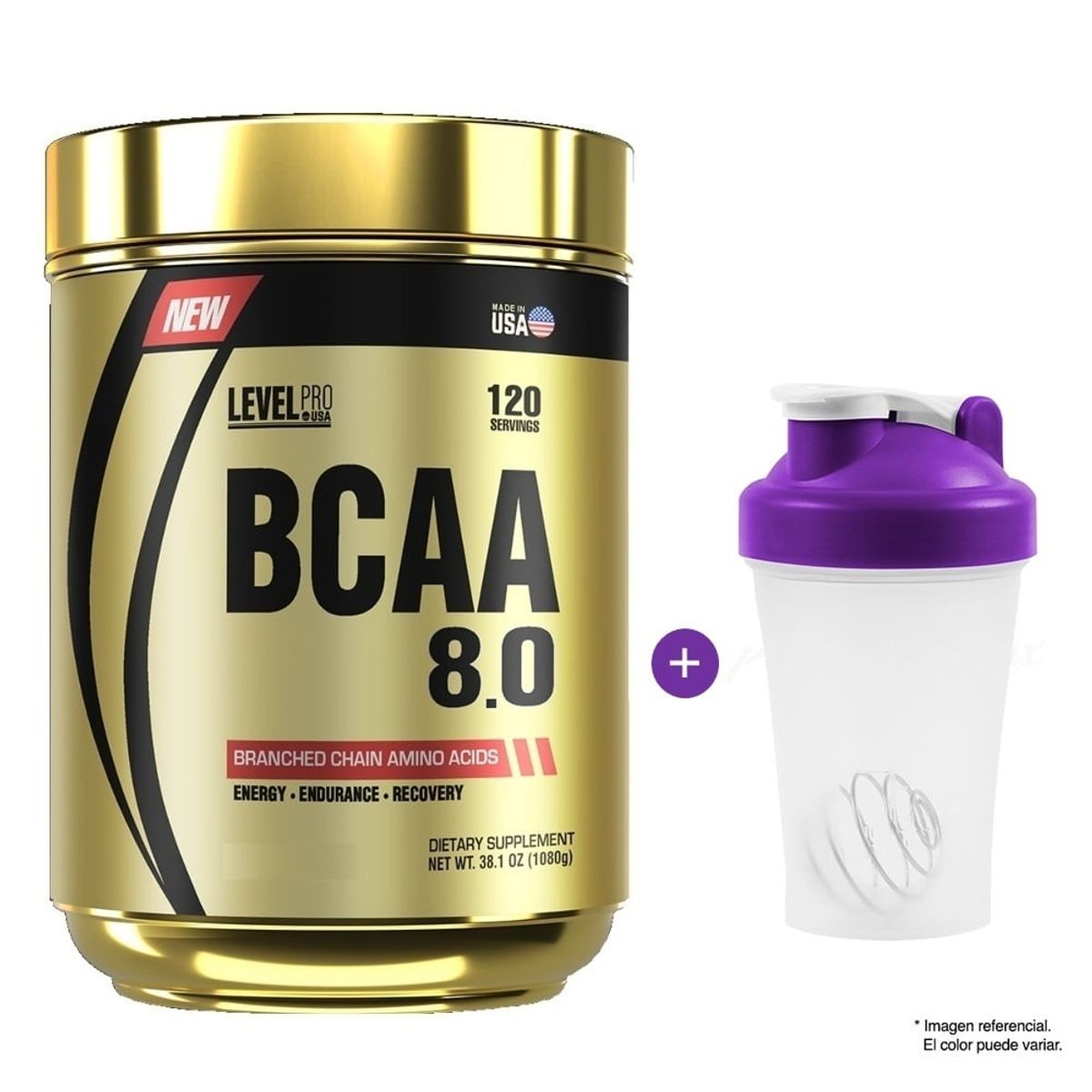 Level Pro - Level Pro Bcaa Level 8.0 1 KG Fruit Punch + Shaker