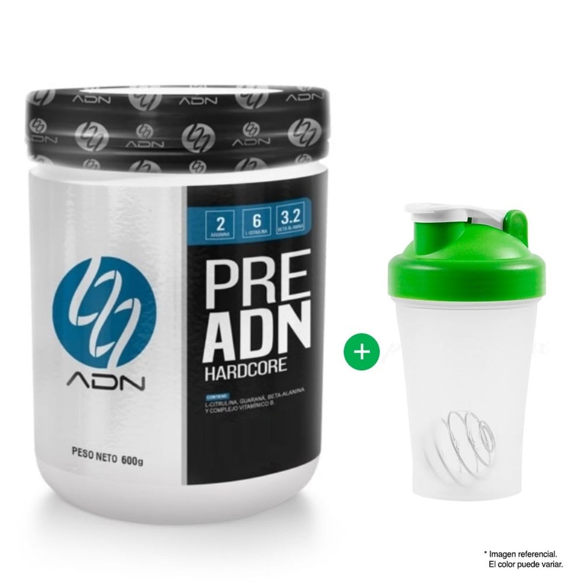 ADN - Pre Entreno Adn PreAdn 600gr Naranja Shaker