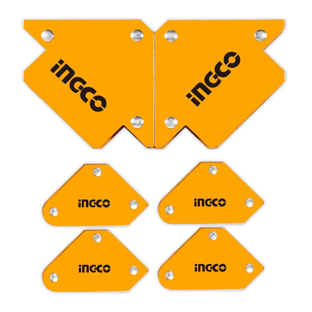 INGCO TOOLS - Set 6 Escuadras Magnéticas para soldar INGCO
