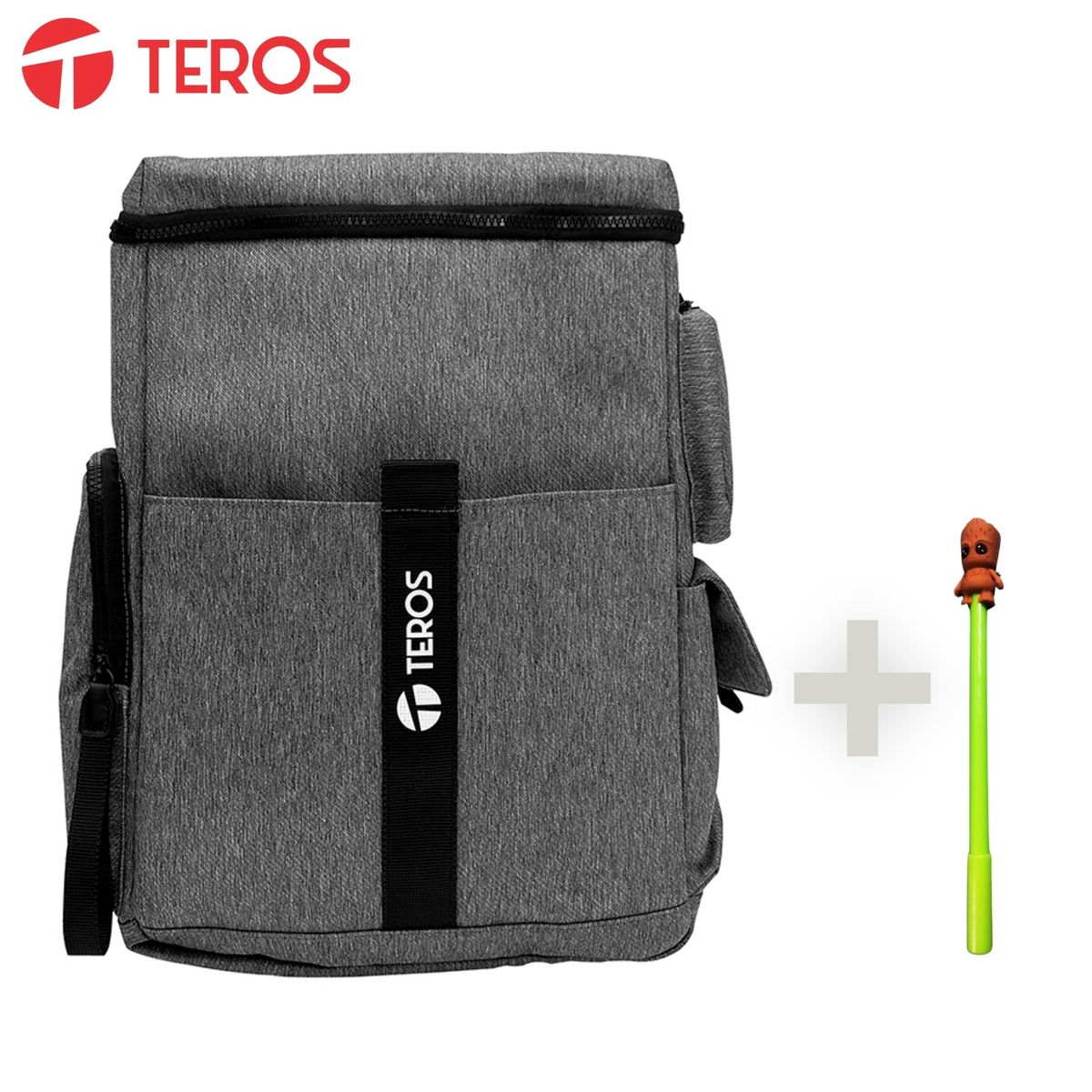 TEROS - Mochila Teros TE-IDS18582 Poliéster para notebook 15 color gris