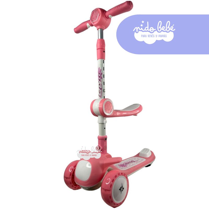 GENERICO - SCOOTER 2 EN 1 CON ASIENTO LEXUS OXIE PRO ROSA