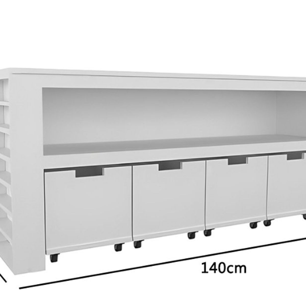 NACION MUEBLES - Juguetero moderno Alice Color Blanco NM