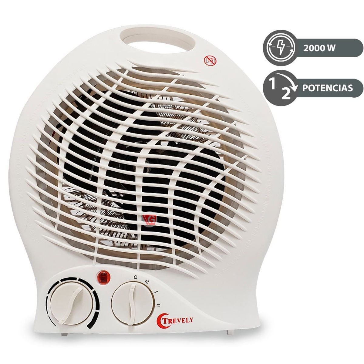 TREVELY - Termoventilador Portátil Trevely TCH-06 2000W