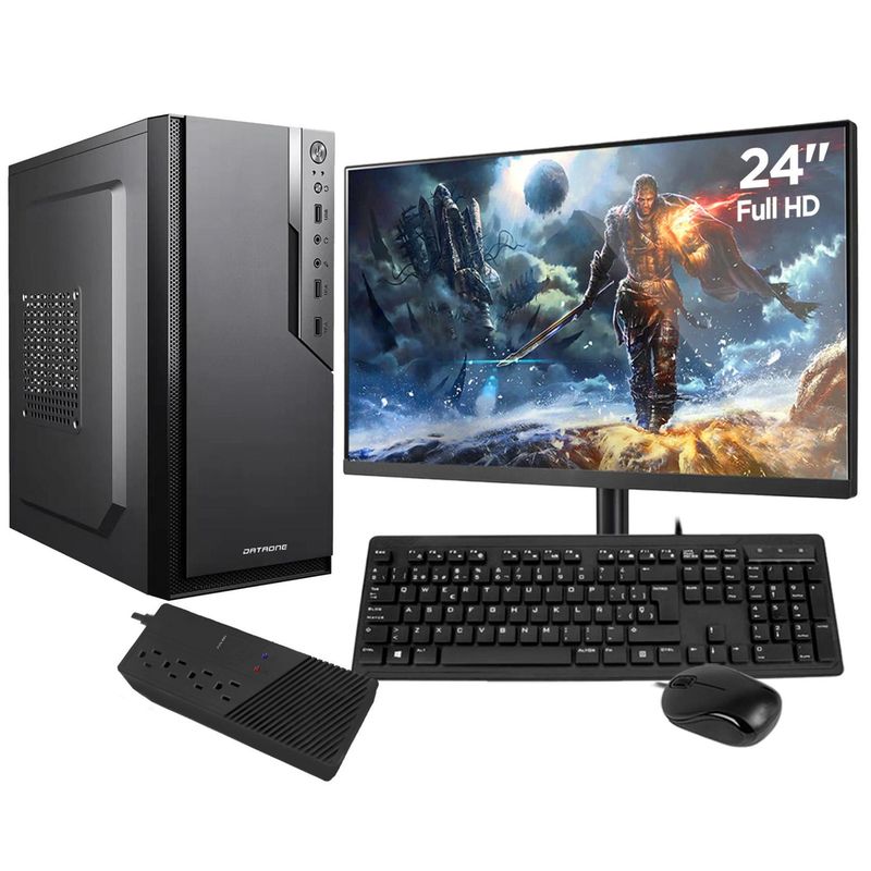 AMD - Computadora PC GAMER RYZEN 3 3200G RAM 8GB SSD 512GB Monitor 24" FULL HD