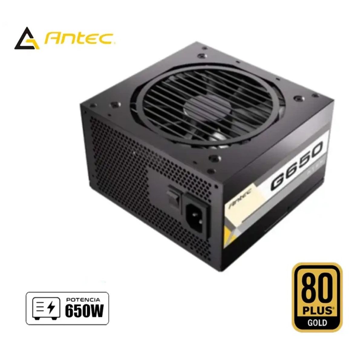 GIGABYTE - FUENTE DE PODER ANTEC G650 650W 80 PLUS GOLD SEMI MODULAR