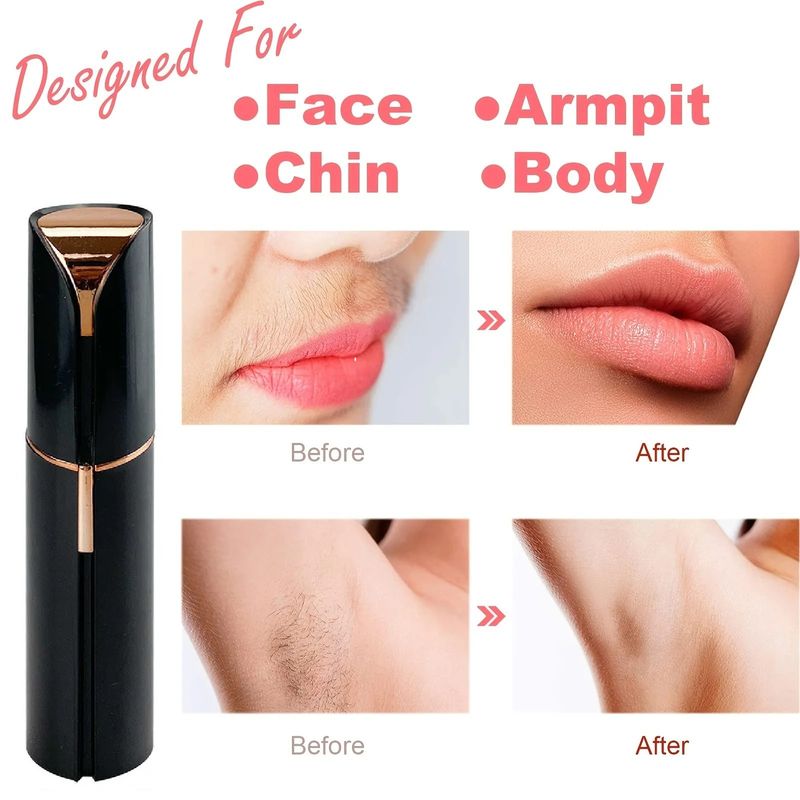 Depiladora Facial Mujer FlawLbss Flawless Negro Eléctrica Genieka