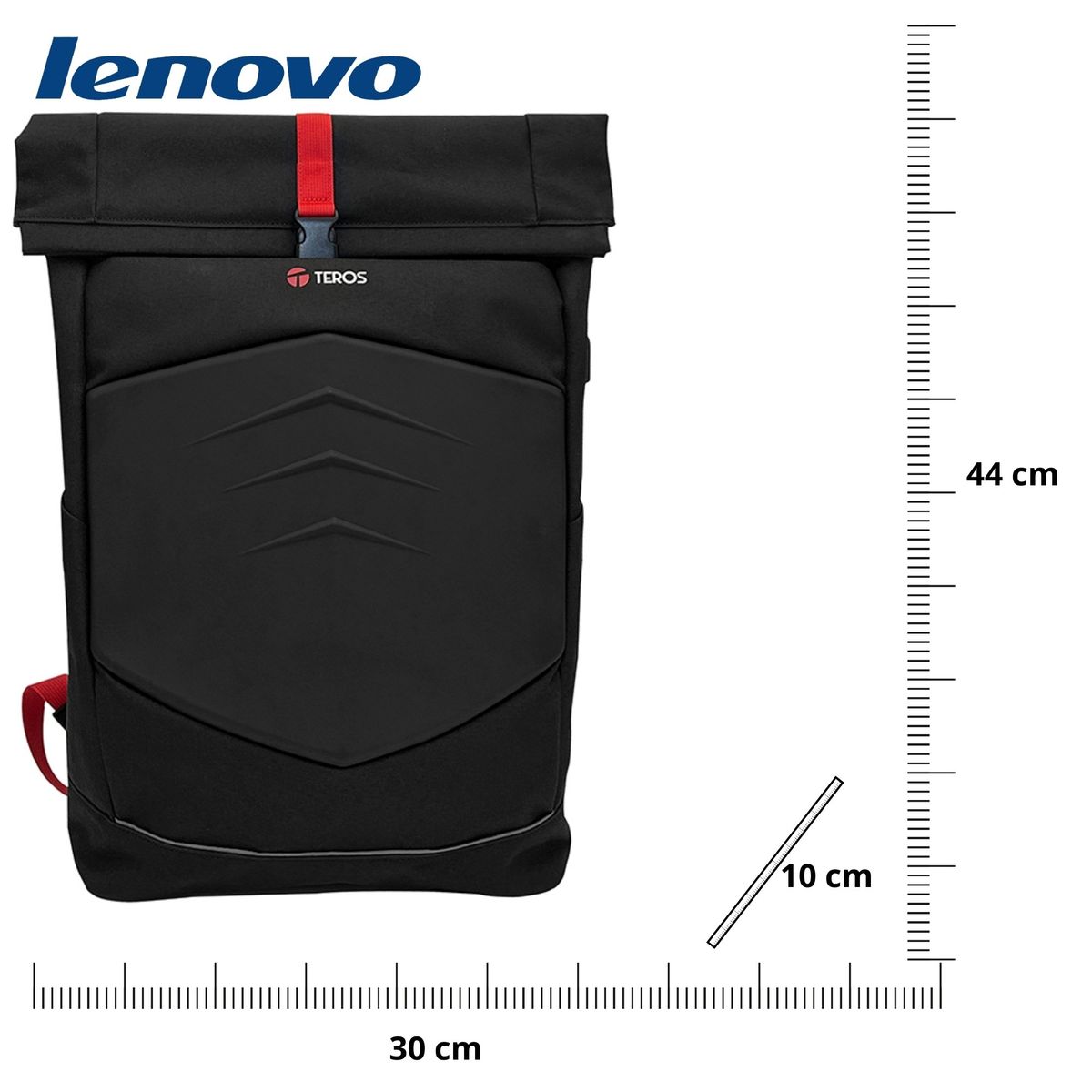 TEROS - Mochila gamer Teros TE-IDS18588 Poliéster notebook 156 negro+rojo