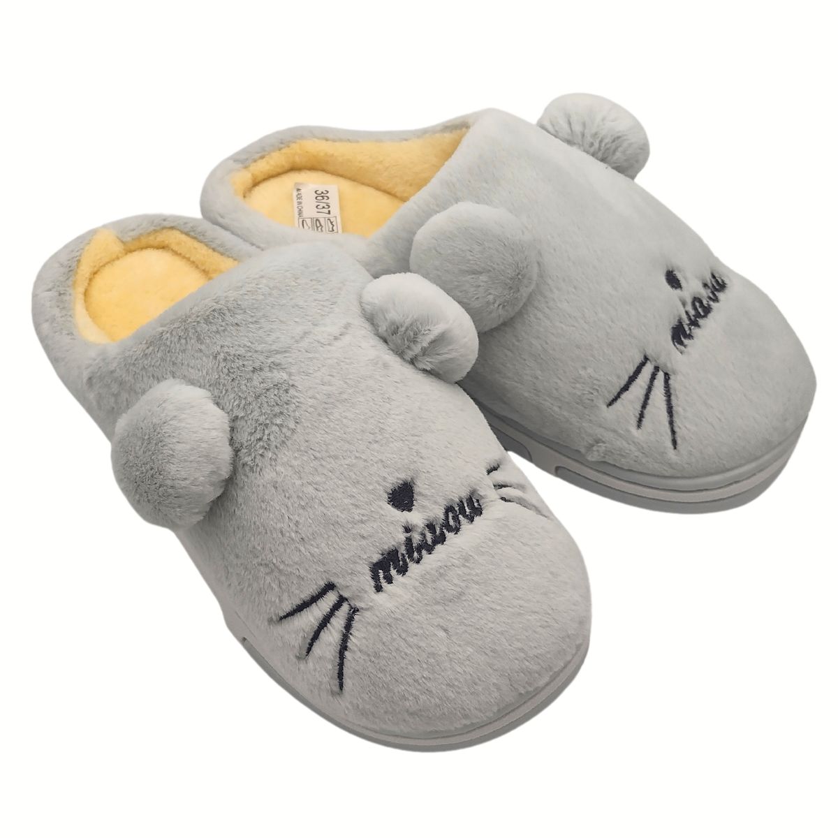 GENERICO - PANTUFLAS MODELO MIAW PARA ADULTOS