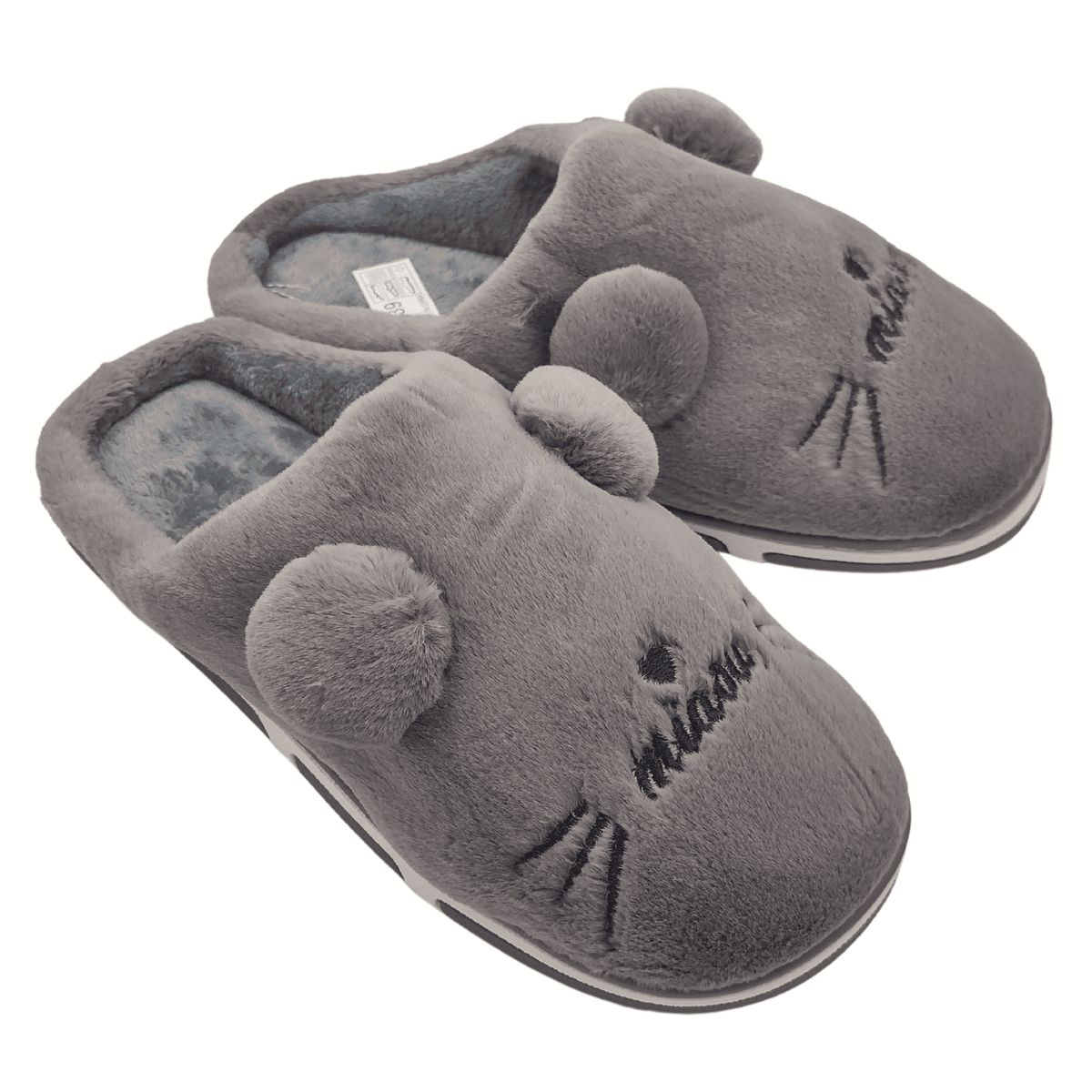 GENERICO - PANTUFLAS MODELO MIAW PARA ADULTOS