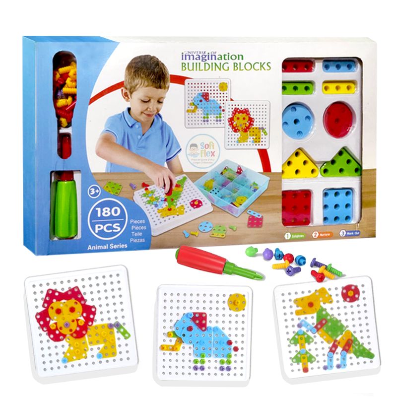 GENERICO - Tablero de Construccion Multiformas Figuras Creativas