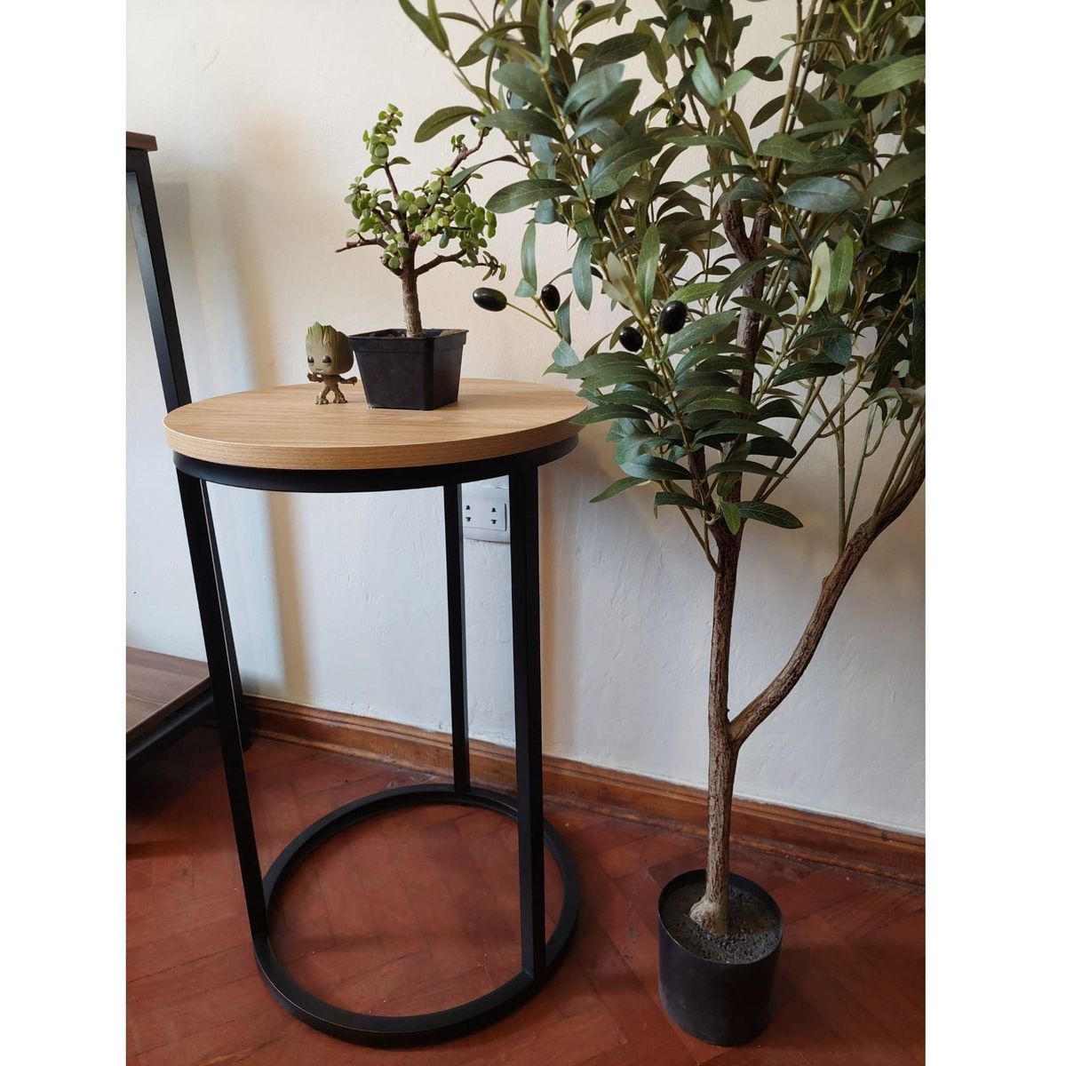 GENERICO - Mesa auxiliar industrial color panela 40 cm x 60 altura