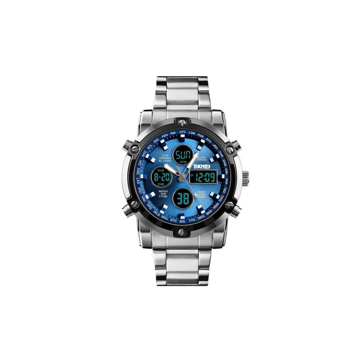 SKMEI - Reloj SKMEI  Análogo-Digital 1389BU para Hombre Azul