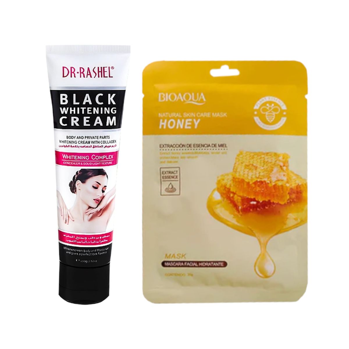 GENERICO - Crema Corporal Blanqueadora + Mascarilla Natural De Miel_.