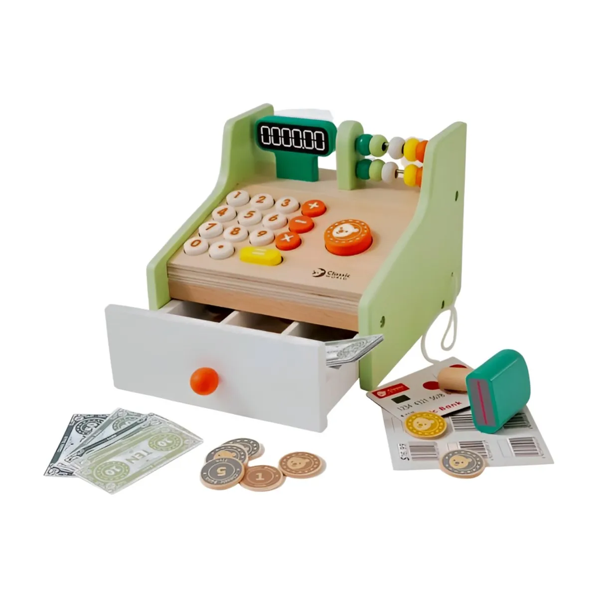 CLASSIC WORLD - Caja Registradora de Madera Cash Register Classic World