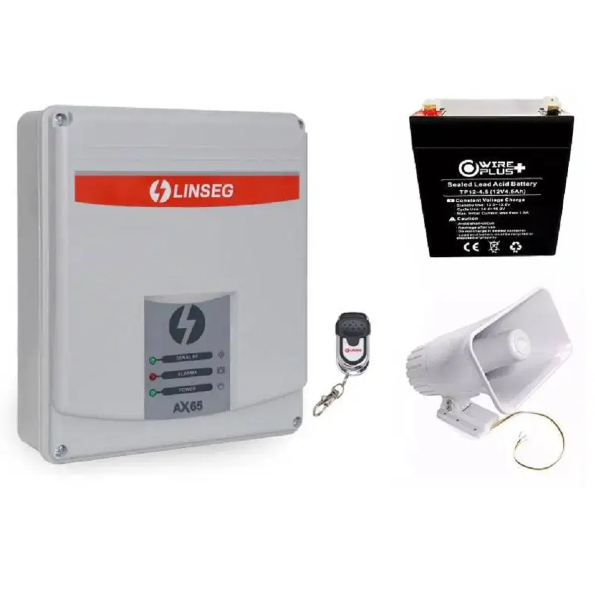 GENERICO - KIT Alarma Sirena Vecinal Comunitaria Linseg Panel AX-65L