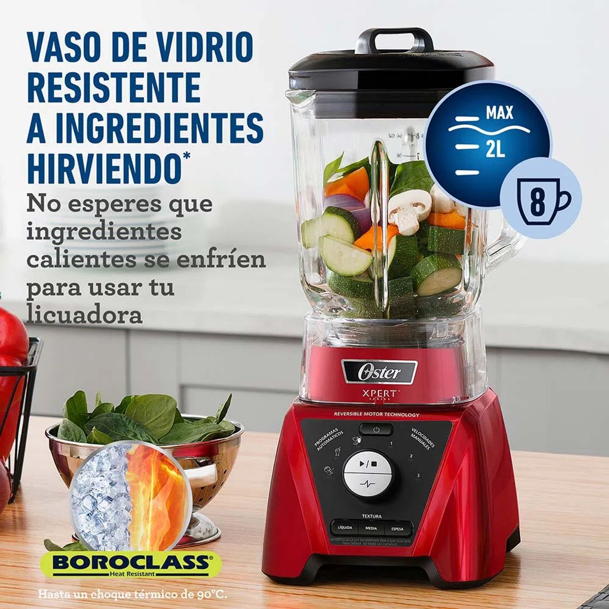 OSTER - LICUADORA XPERT SERIES BOROCLASS BLEND N GO OSTER BLST3BRPG