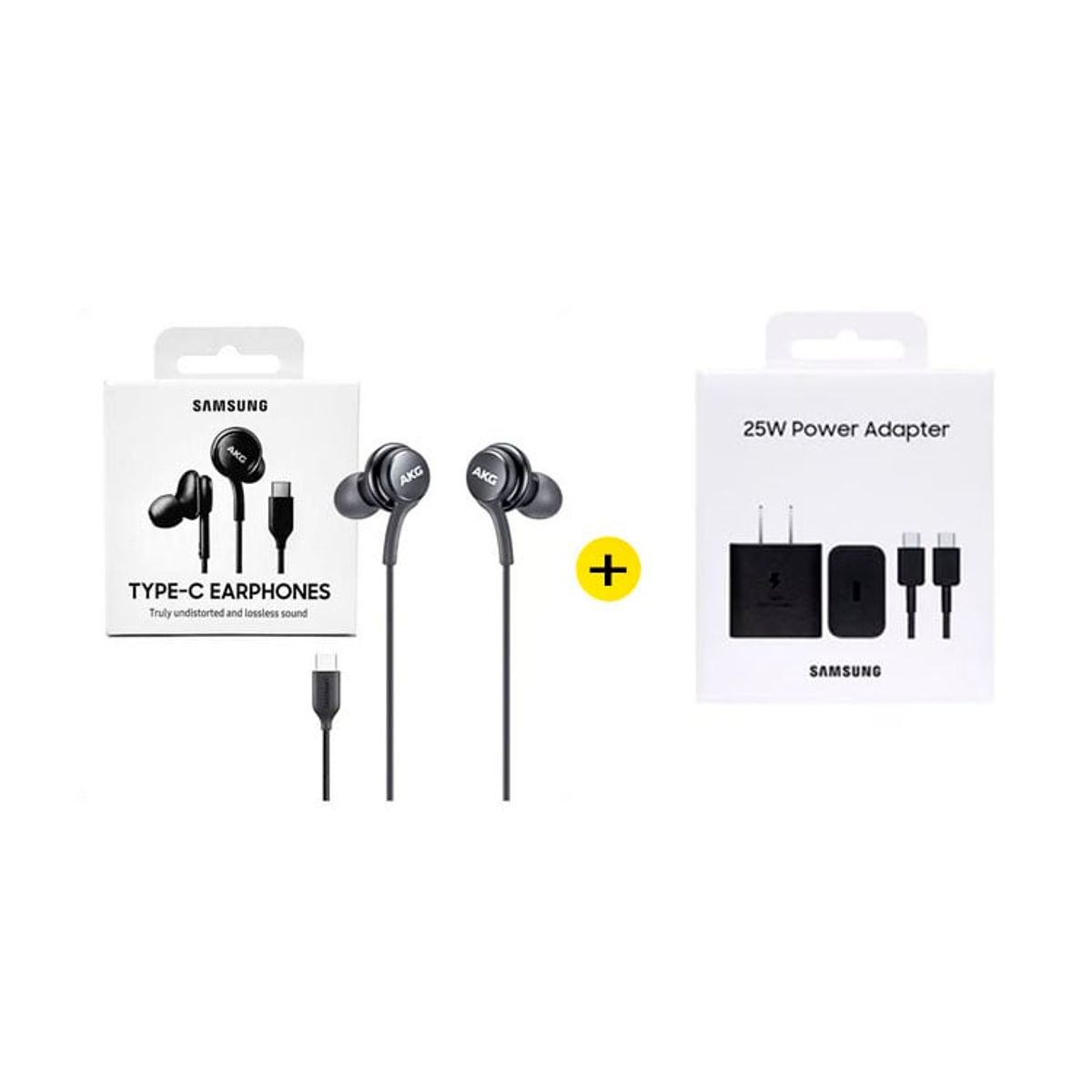SAMSUNG - Audifonos AKG Tipo C + Cargador Samsung 25w Gan Negro