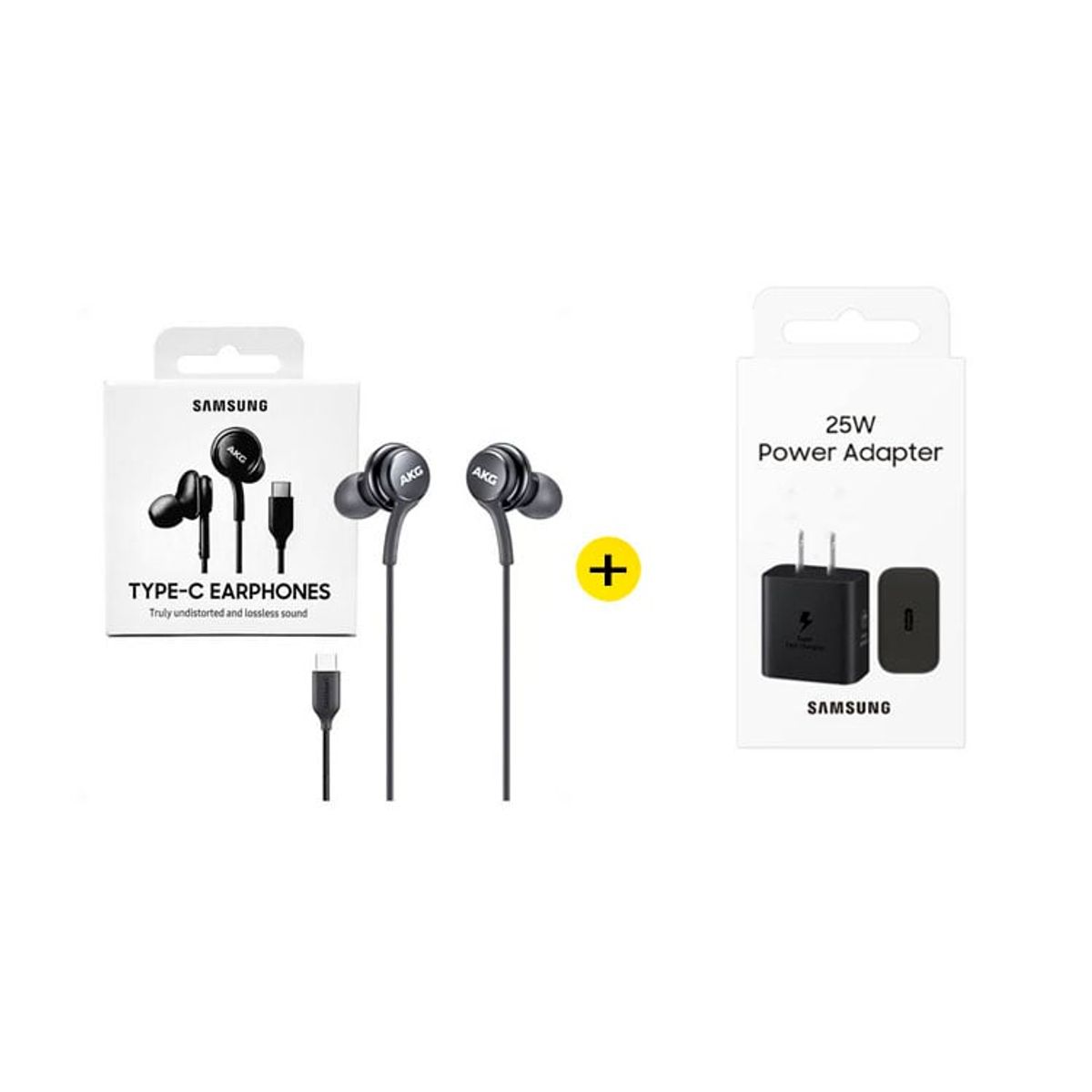 SAMSUNG - Audifonos AKG Tipo C + Adaptador Negro 25W Gan