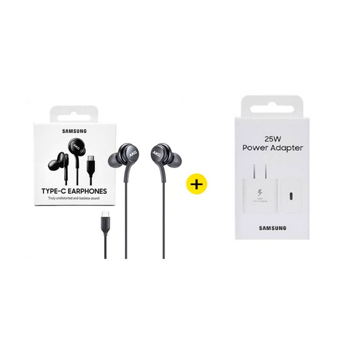 SAMSUNG - Audifonos AKG Tipo C + Adaptador Blanco 25W Gan