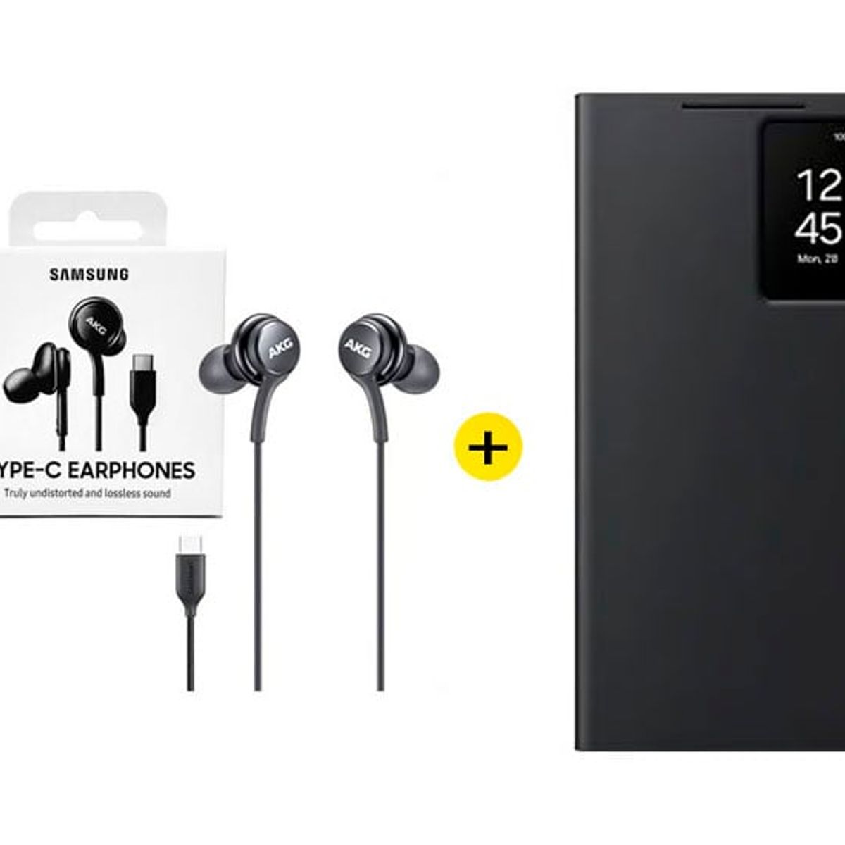 SAMSUNG - Audifonos AKG + Case Flip Ultra Negro Cover S24