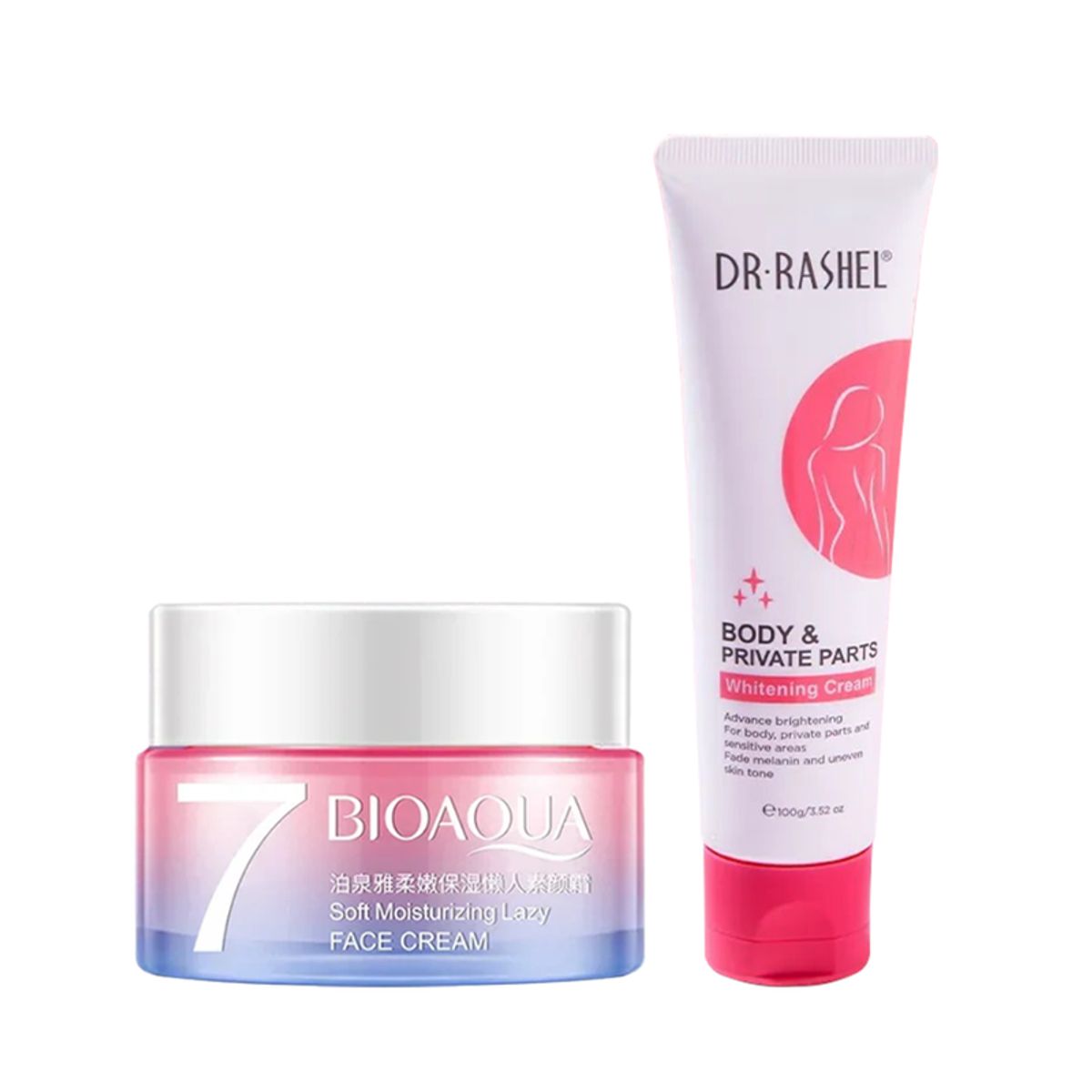 BIOAQUA - Crema Facial Aclaradora + Crema Blanqueadora Corporal