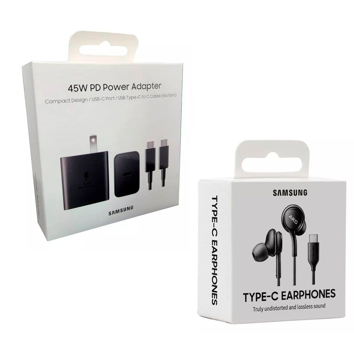 SAMSUNG - Cargador Samsung 45W + Audífonos AKG Tipo C