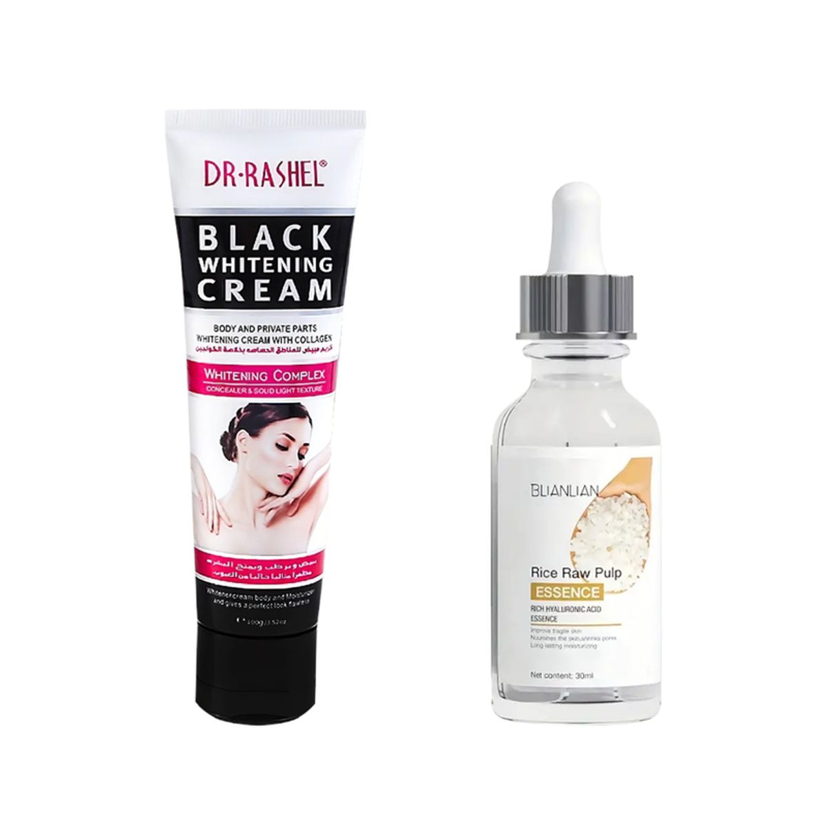 GENERICO - Crema Corporal Blanqueadora + Serum Facial Extracto de Arroz_.