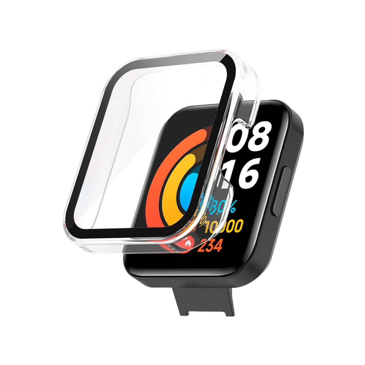 GENERICO - Case con Protector Redmi Watch 2 Lite Color Mate Transparente